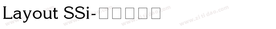 Layout SSi字体转换